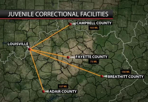 YDS Kentucky Youth Detention statewide graphic